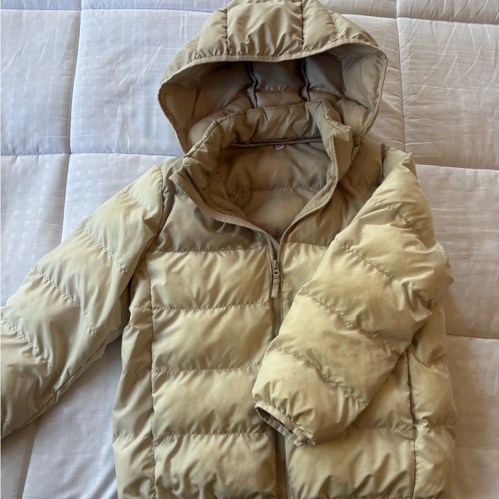 Uniqlo Kids Ivory/Beige Puffer Jacket